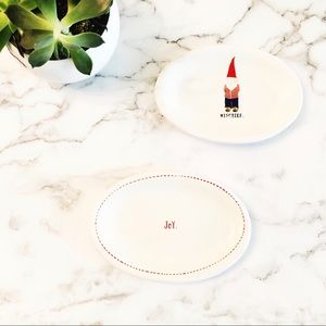 Rae Dunn Coordinating Plate Set Mischief + Joy